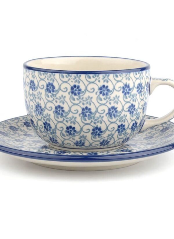 "Cup and saucer 230 ml -  Flower Fountain" - Image 2