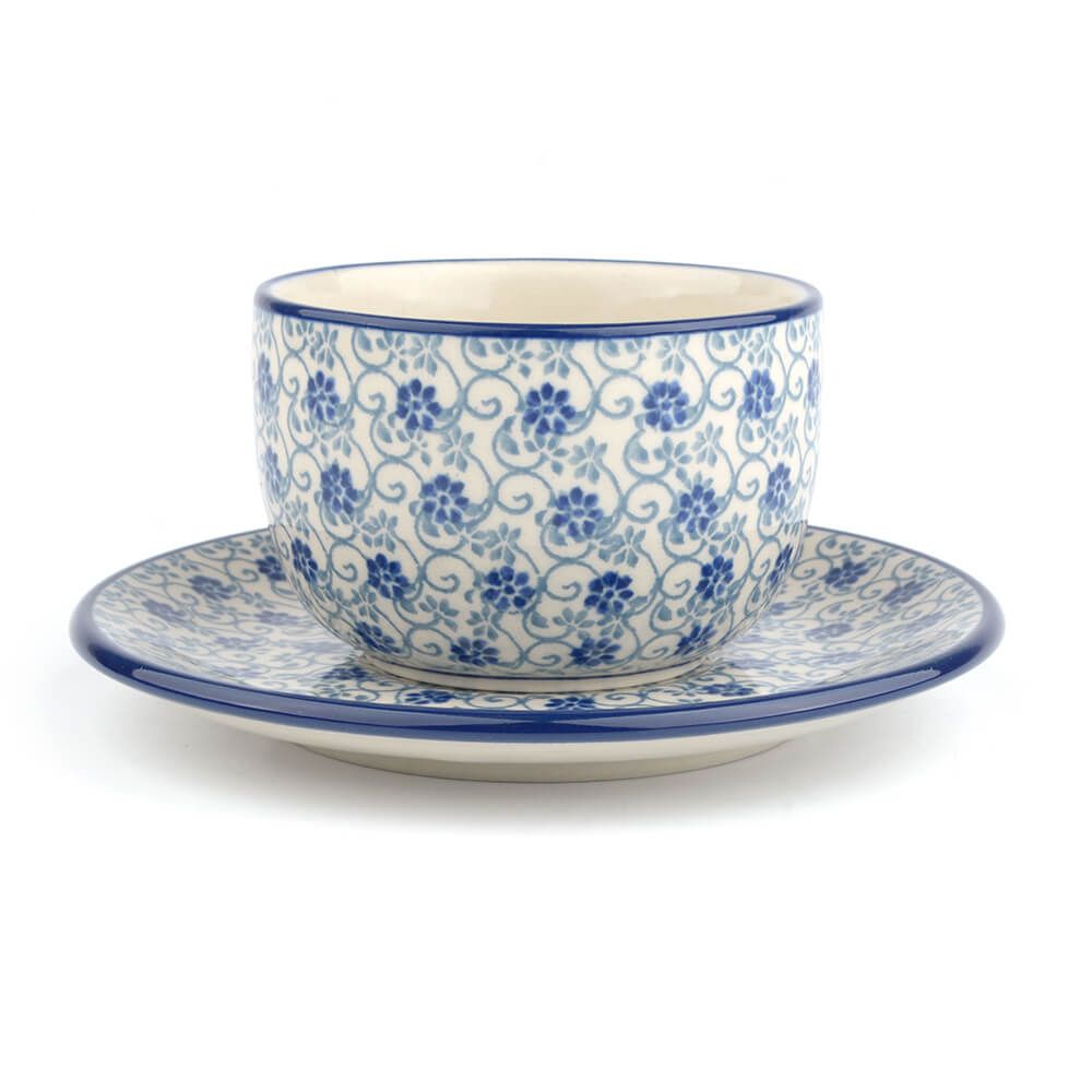 "Cup and saucer 230 ml -  Flower Fountain"