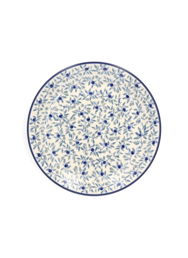 "Flat Plate Ø 19.5 cm –  Blue Olive"