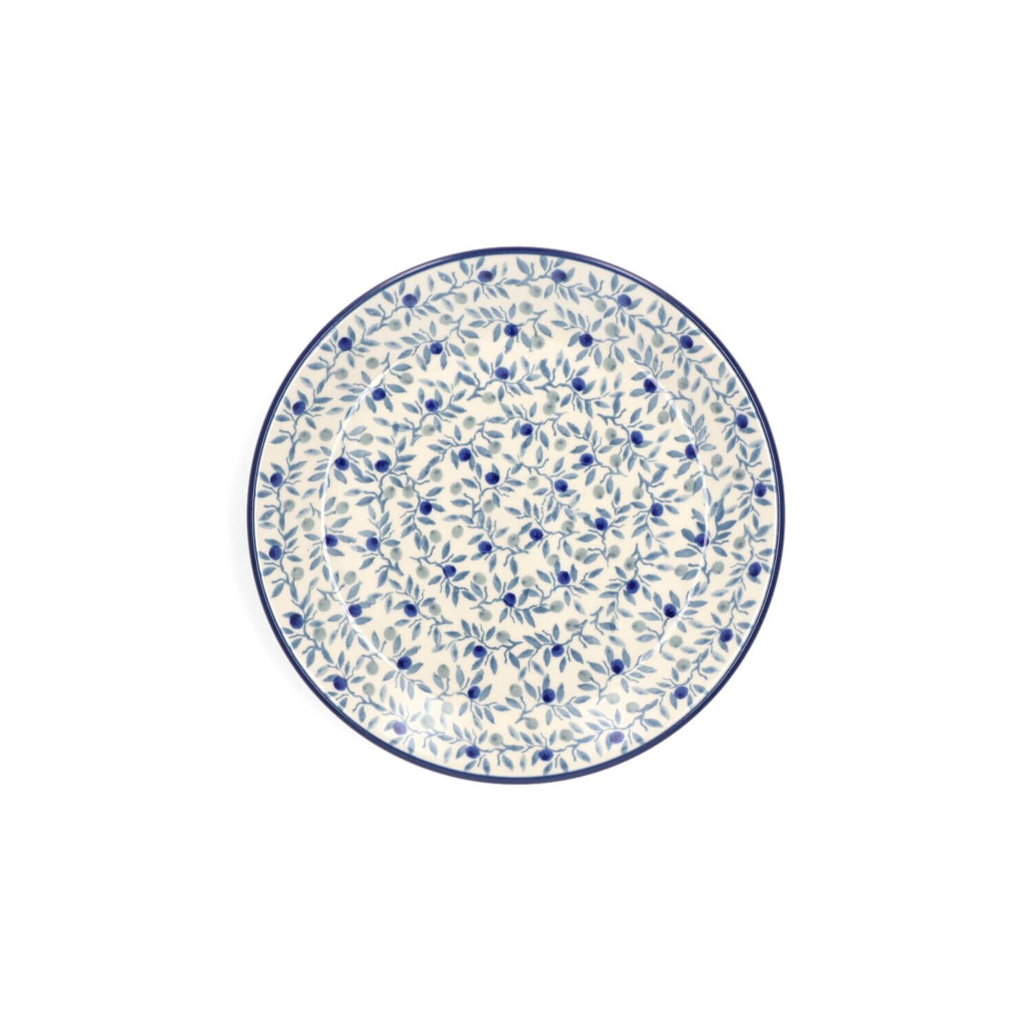 "Flat Plate Ø 19.5 cm –  Blue Olive"