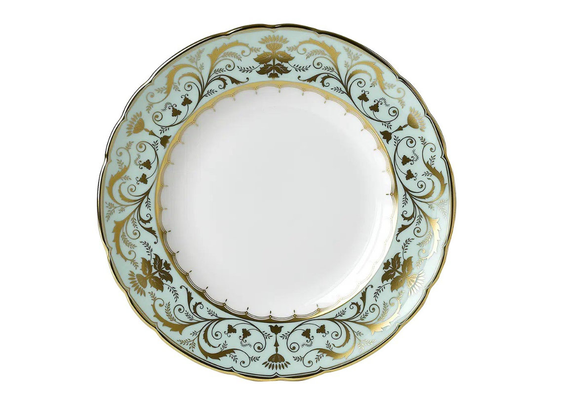 "Plate Darley Abbey,  porcelain, 22 karat gold  8201BC300 "