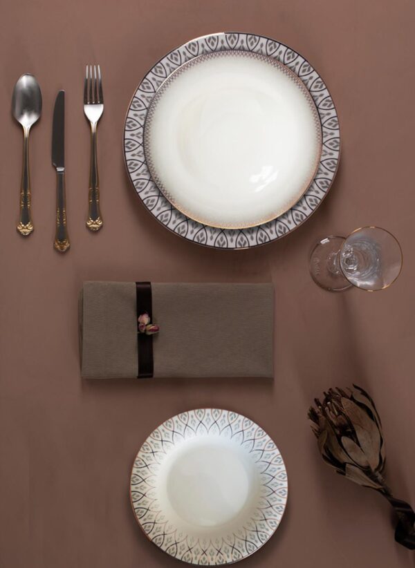 "Dinner set for 12 persons,  Porland, SWEET ROMANTIC"
