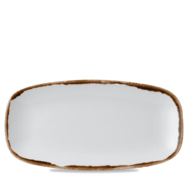 "Rectangular plate with rounded  corners, white HVNAXO141"