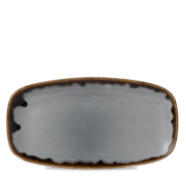 "Rectangular plate with rounded  corners, grey HVGYXO141"