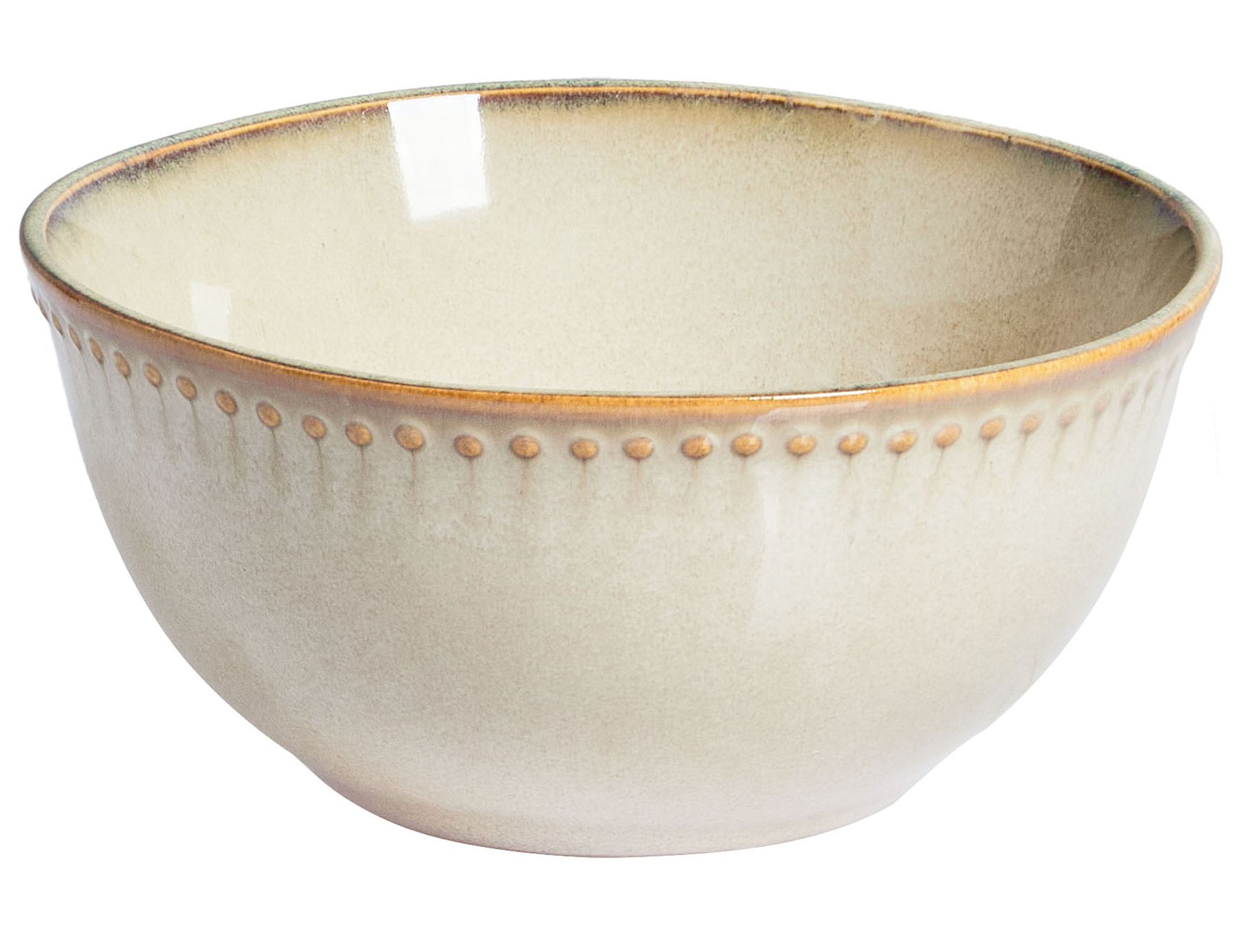 "12-piece tableware set CHERVIL  Stoneware Light Beige" - Image 2