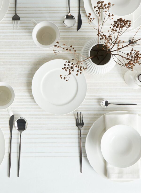 "16-piece tableware set ELDERBERRY  Porcelain White" - Image 4