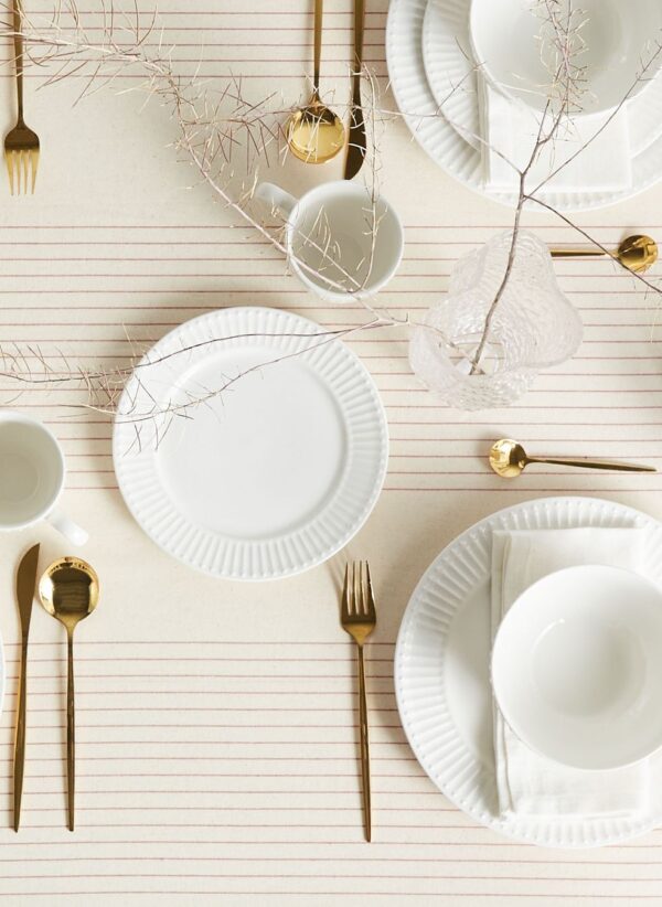 "16-piece dinnerware set COWSLIP  Porcelain White" - Image 4