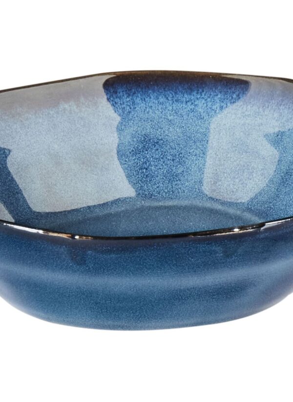 HAWTHORN 16-Piece Stoneware Dinnerware Set – Blue - Image 2