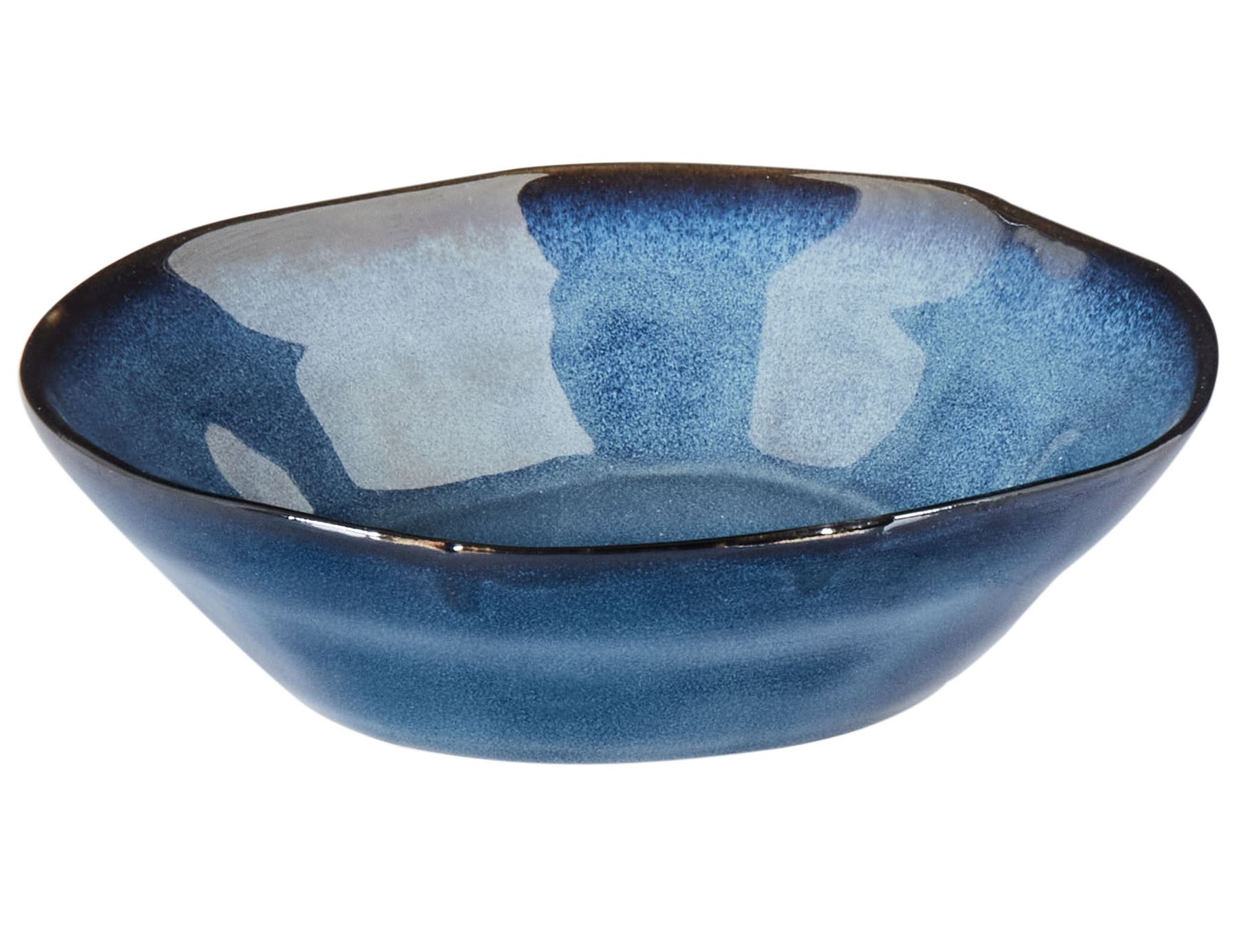 HAWTHORN 16-Piece Stoneware Dinnerware Set – Blue - Image 2